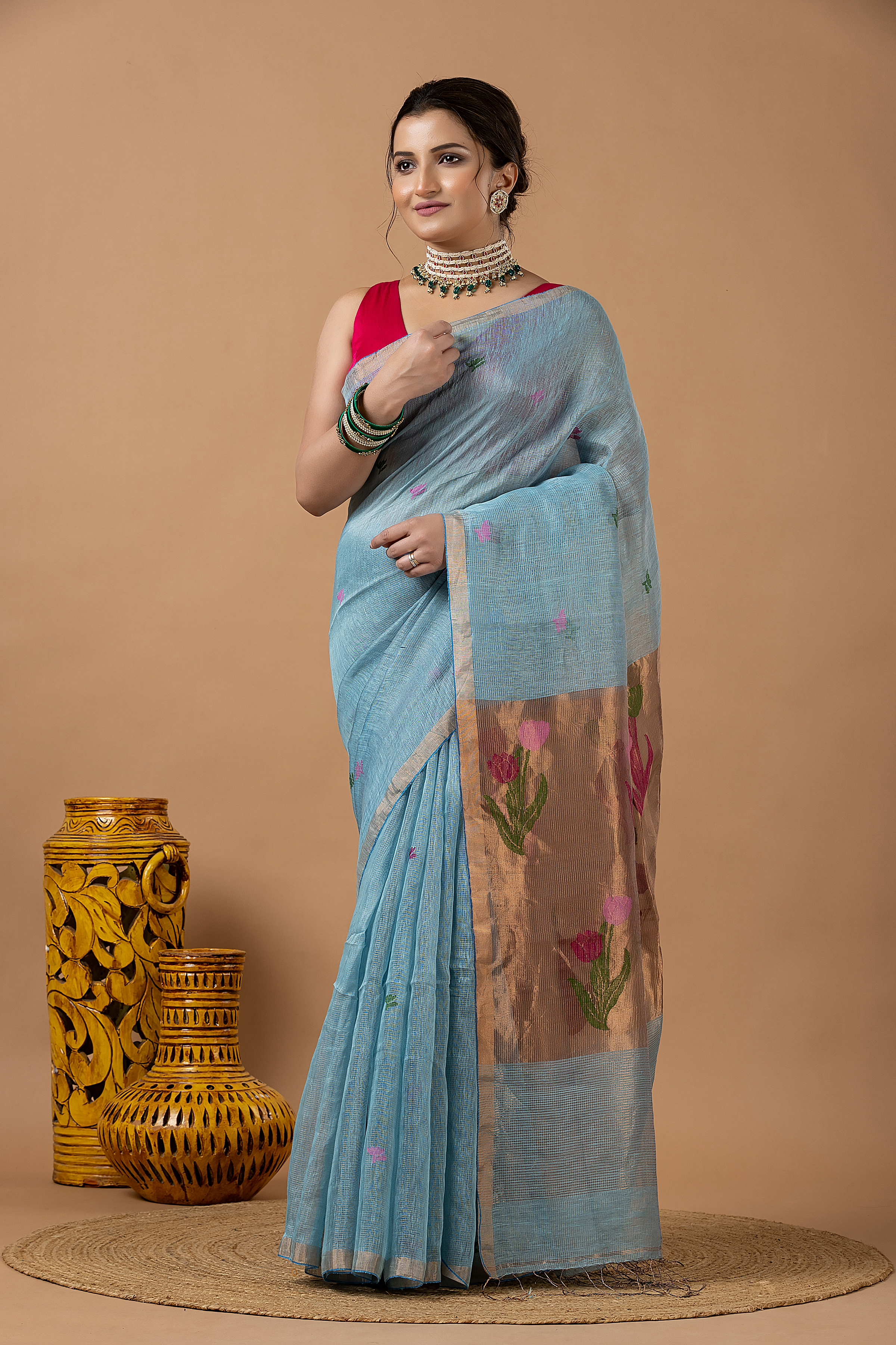 Linen Tissue Jamdani