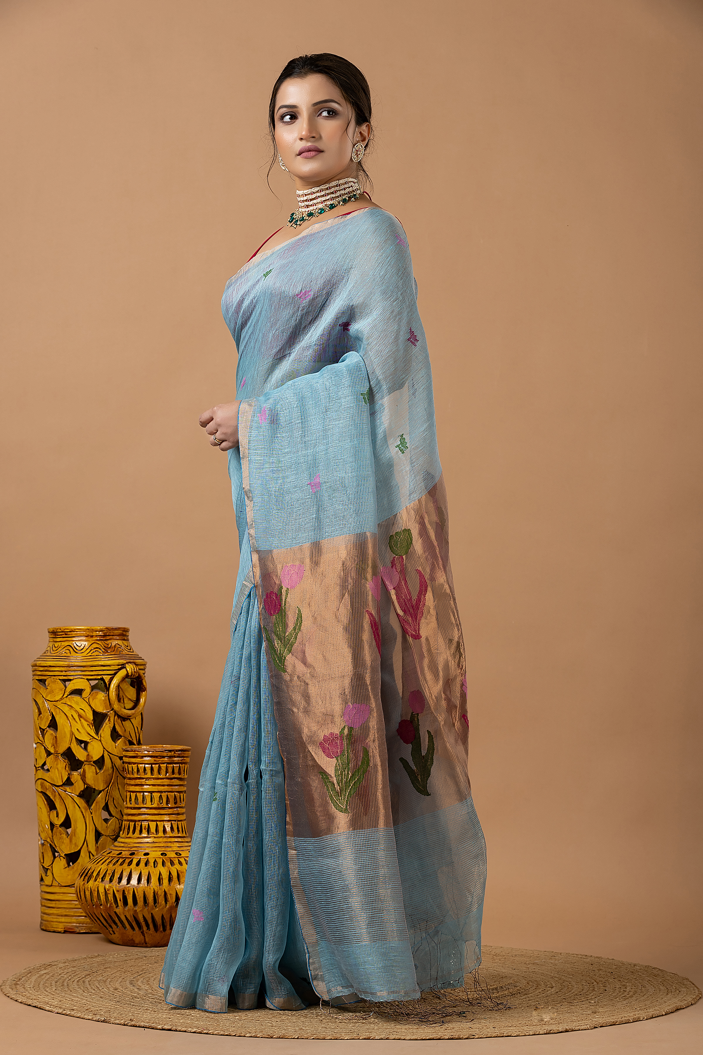 Linen Tissue Jamdani - Image 6