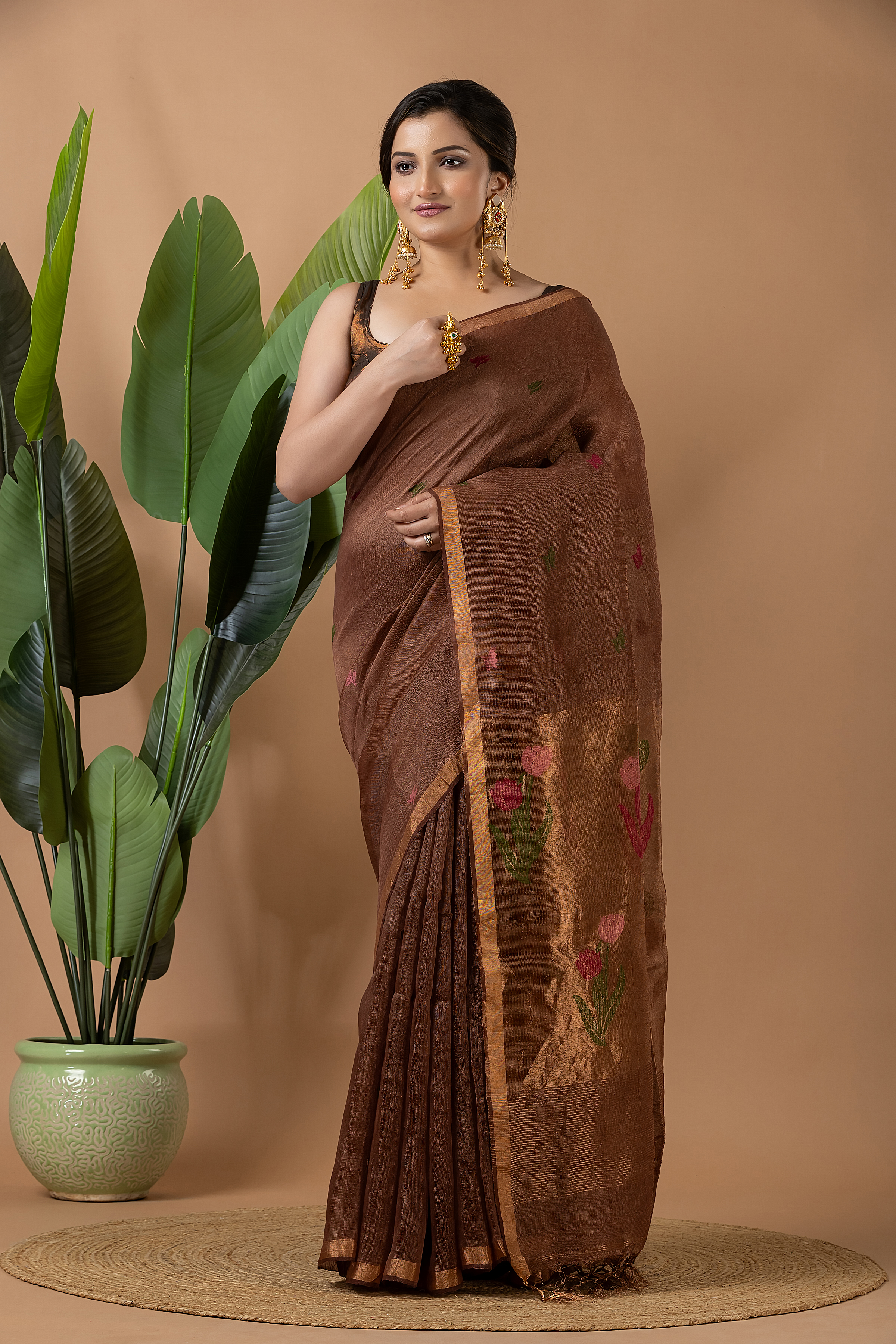 Linen Tissue Jamdani - Image 3