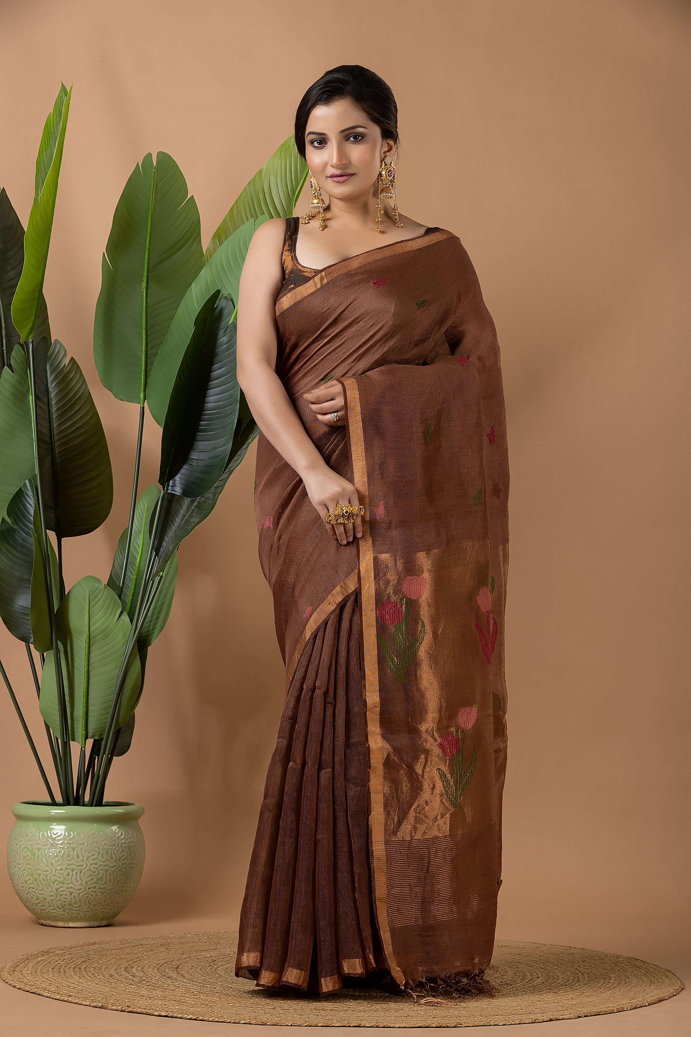 Linen Tissue Jamdani - Image 4