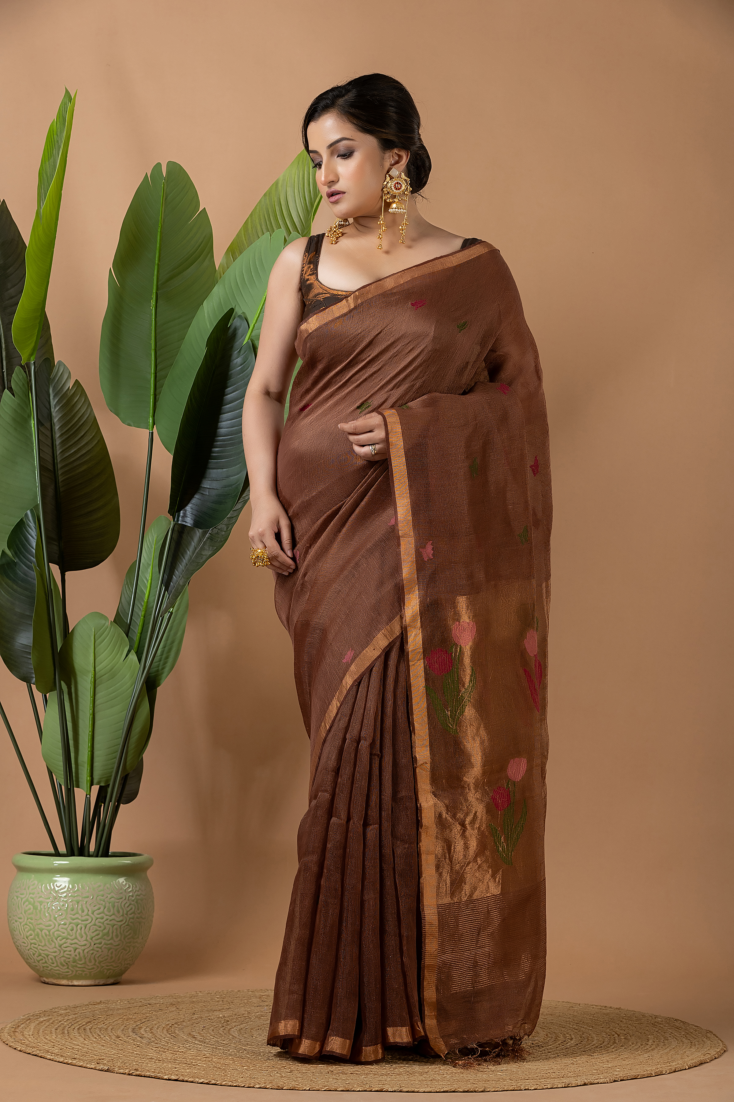 Linen Tissue Jamdani - Image 5