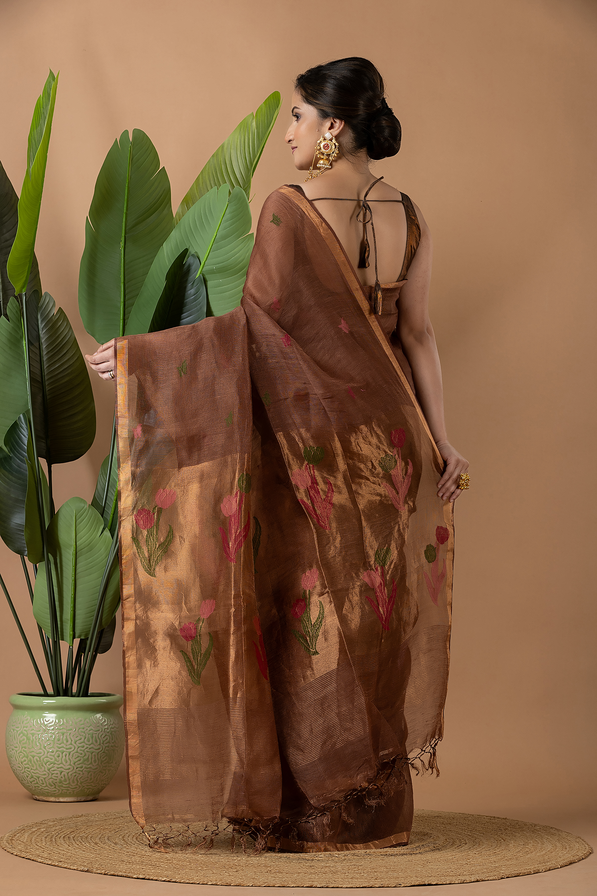 Linen Tissue Jamdani - Image 9