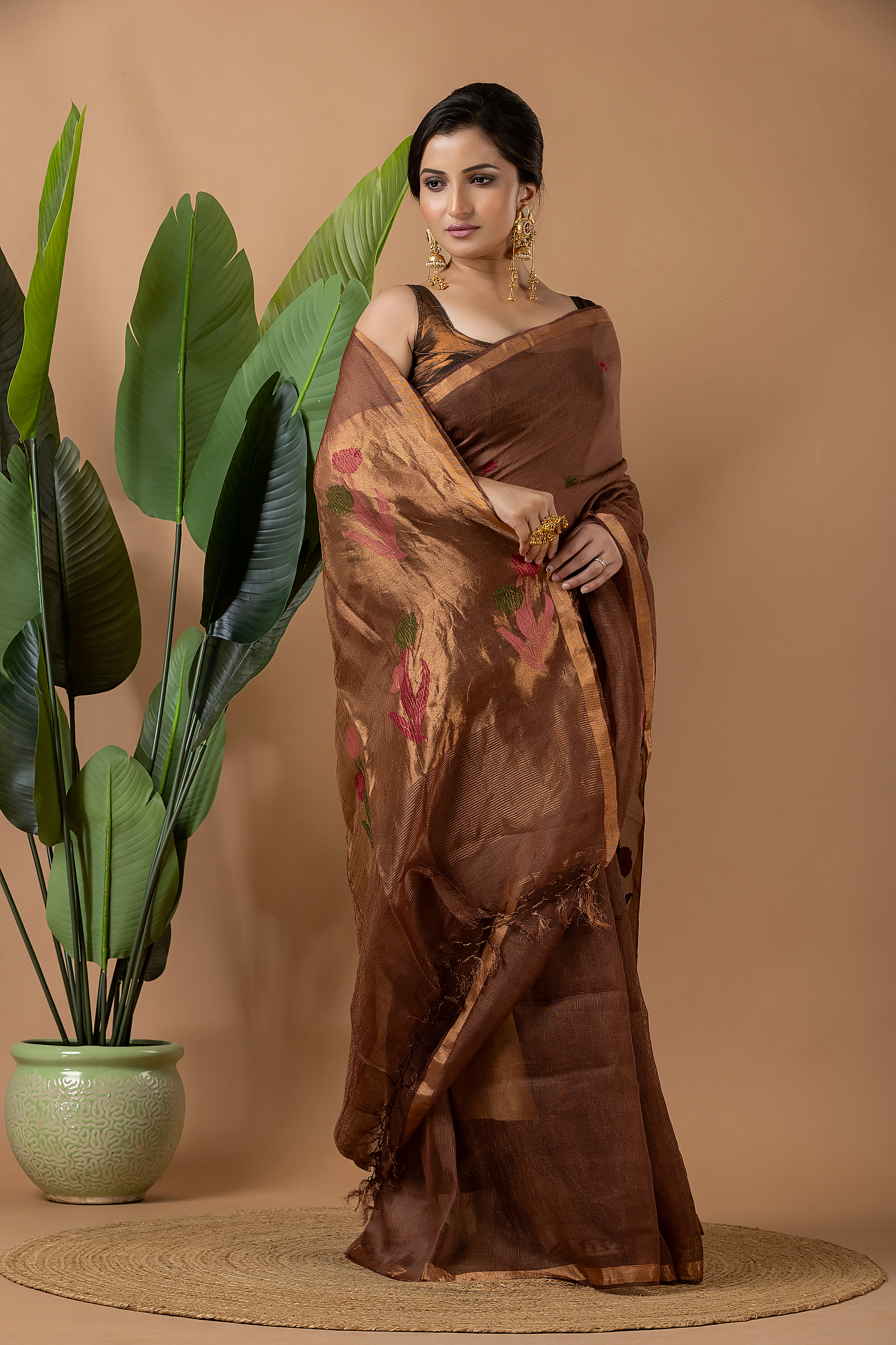 Linen Tissue Jamdani - Image 13