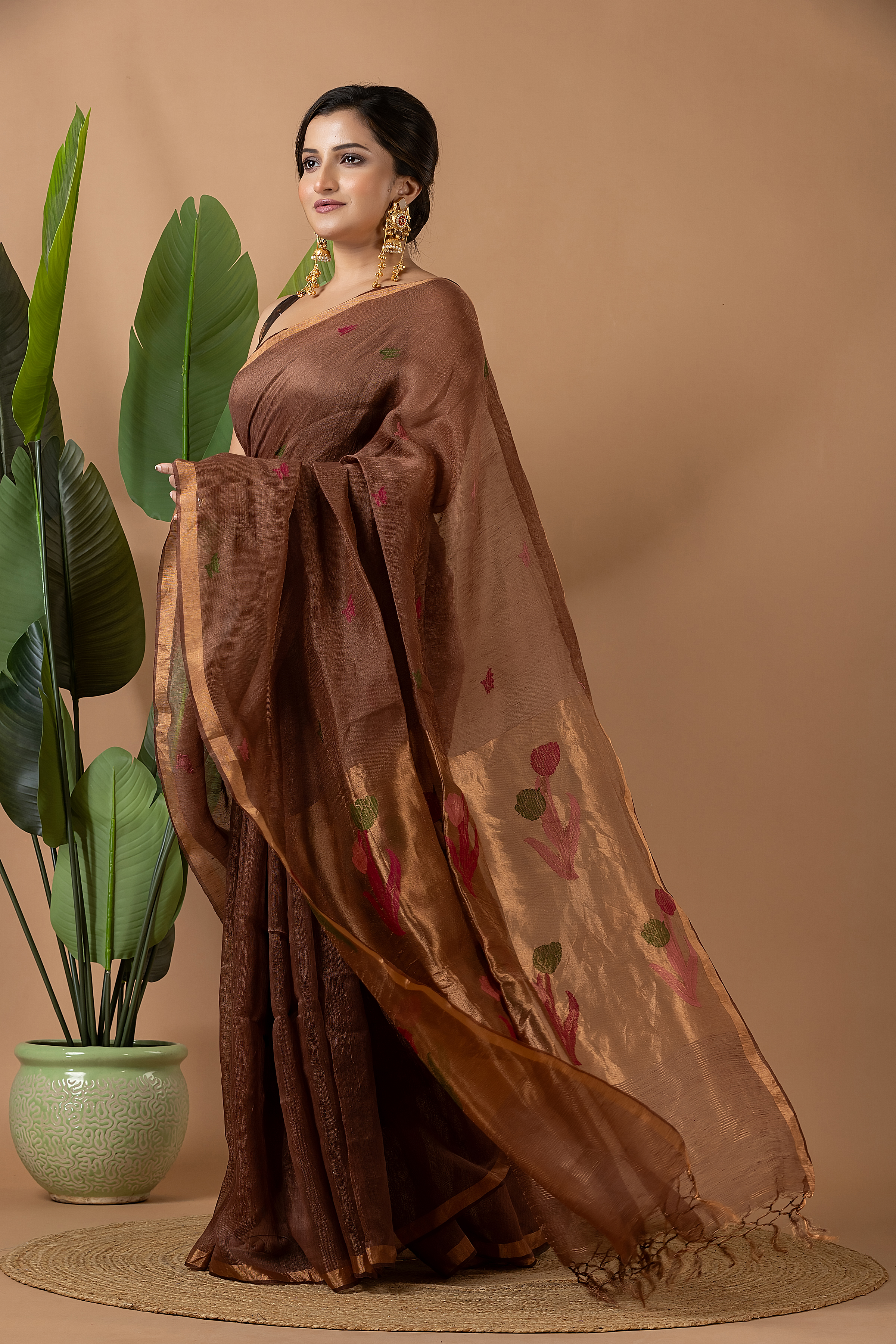 Linen Tissue Jamdani - Image 14