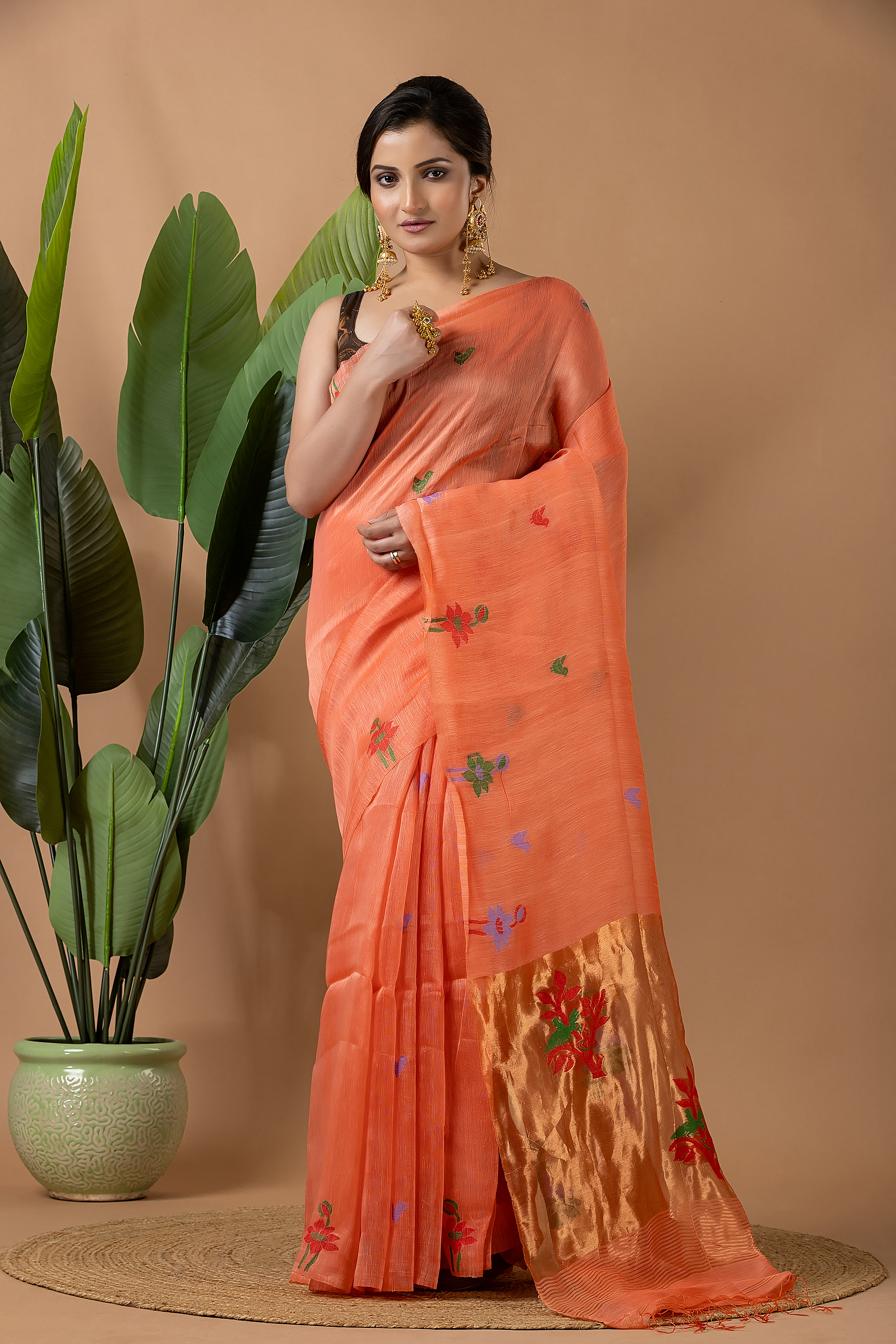 Linen Tissue Jamdani - Image 5