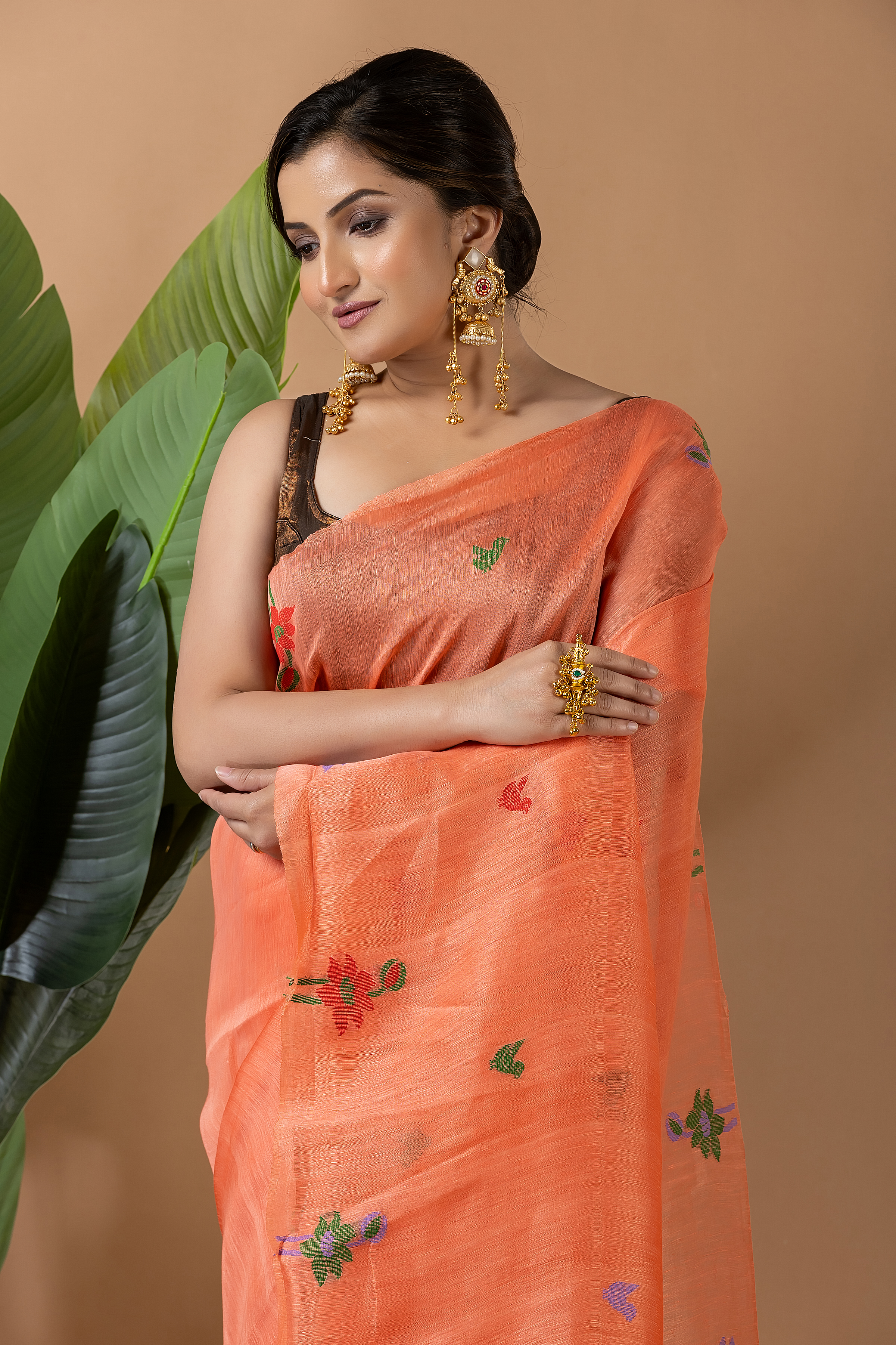 Linen Tissue Jamdani - Image 2