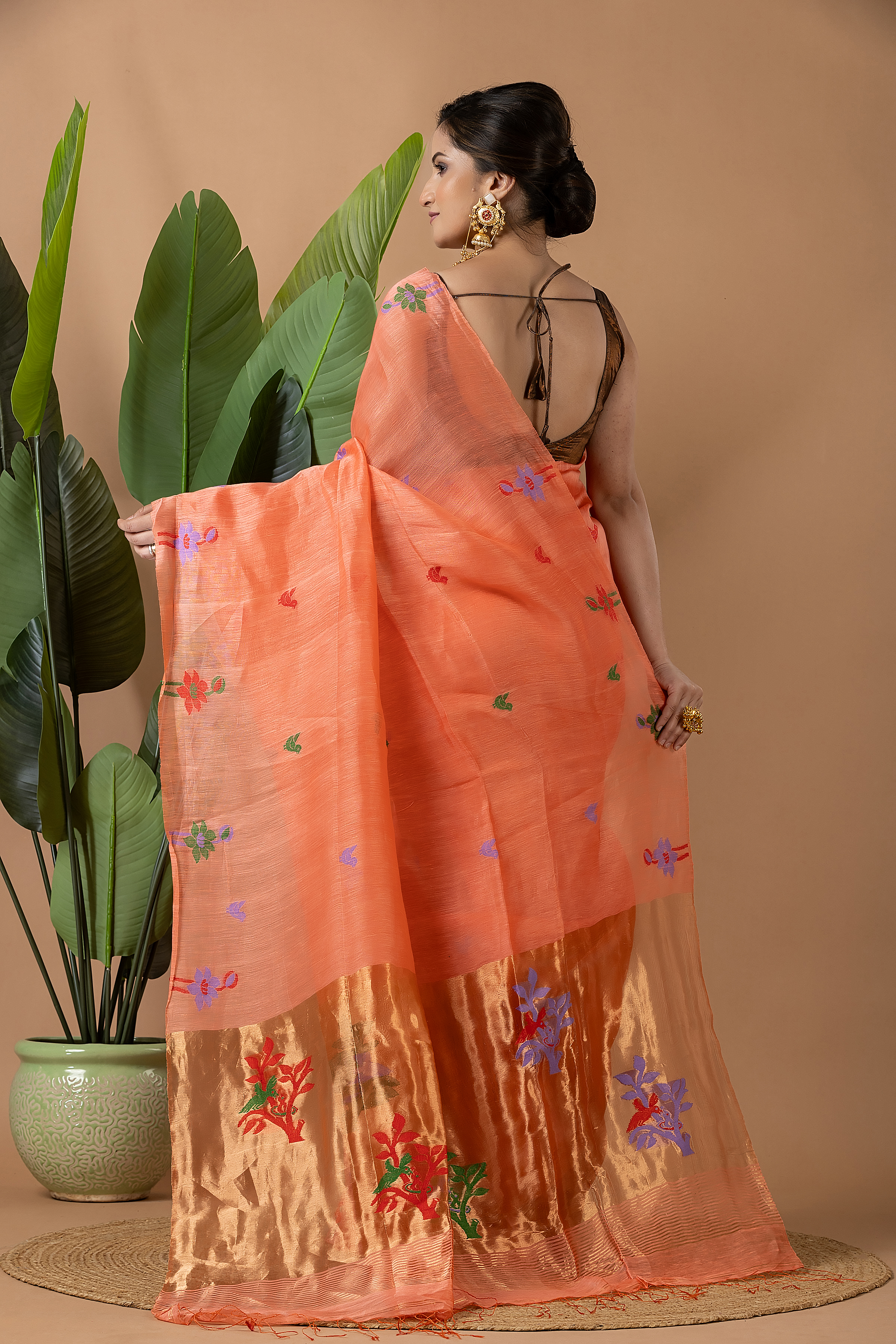Linen Tissue Jamdani - Image 9