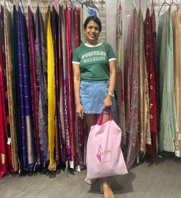 A happy customer in one of our events