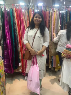 A happy customer in one of our events