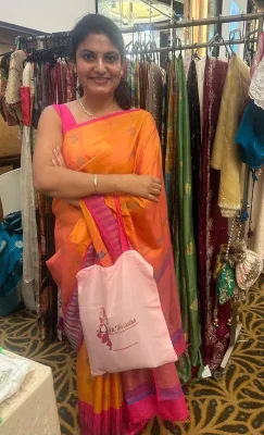 A happy customer in one of our events