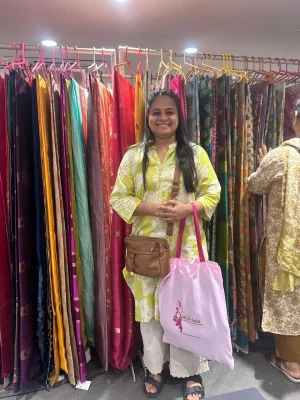 A happy customer in one of our events